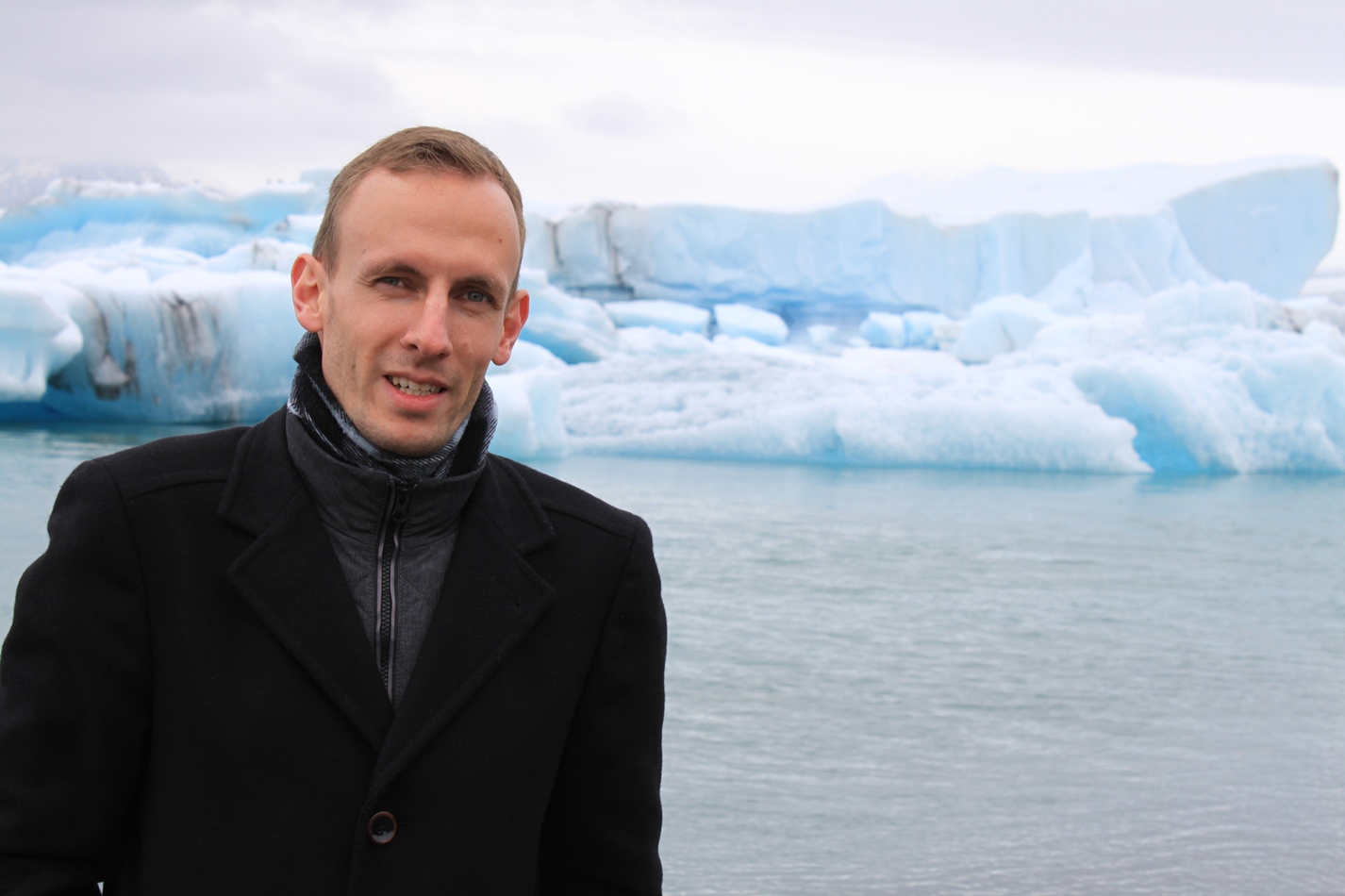 Robert Recknagel bei der Fjallsárlón Glacier Lagoon